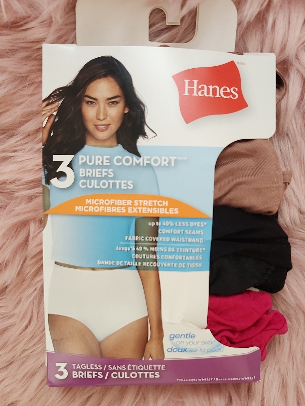 Brand New 3CT HANES PURE COMFORT TAGLESS BRIEFS-7